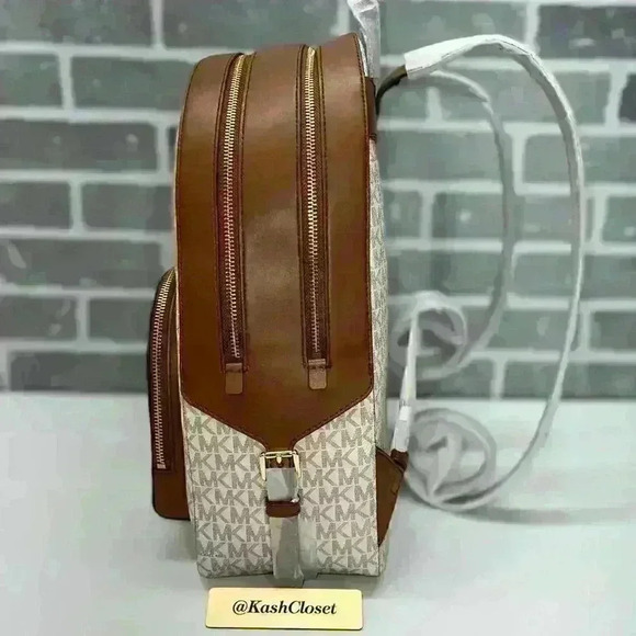 Michael Kors Backpack Jaycee Large Pocket book Backpack MK Signature Vanilla main image 7